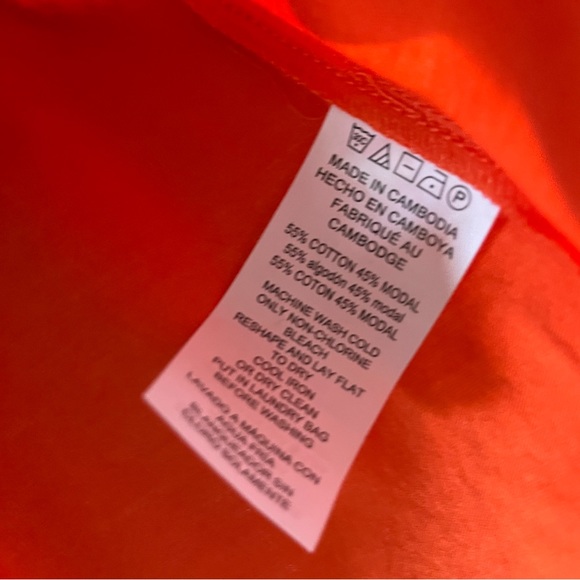 💫HOST PICK💫Michael Kors Orange Cold Shoulder Top Size Small or Large - Picture 4 of 6